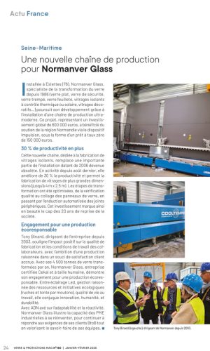 Premiére couverture de magazine Verre & Protections n°150